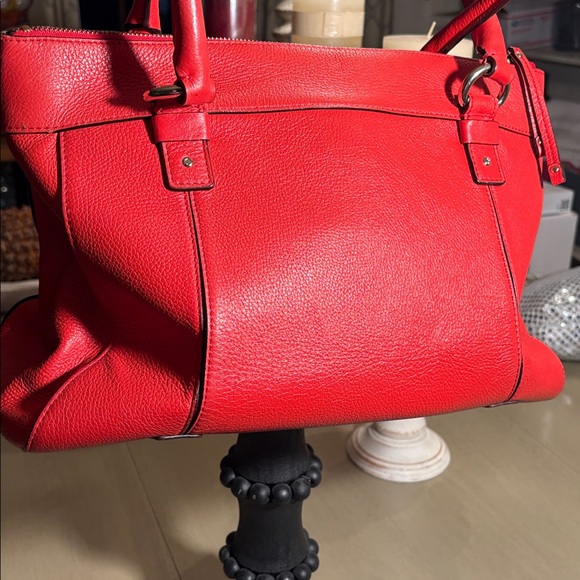 kate spade Handbags - kate spade Orange Leather Shoulder Bag with Gold Logo Plate